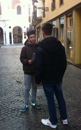 interviste in centro città